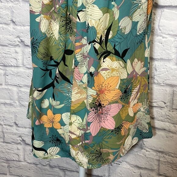 SPENSE Floral Print Sleeveless Elasticized Neckline Top Size Small - Picture 8 of 10